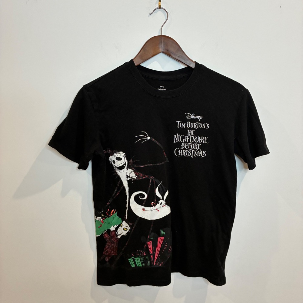 Disney Nightmare Before Christmas Jack Skellington Black Graphic T-Shirt 138